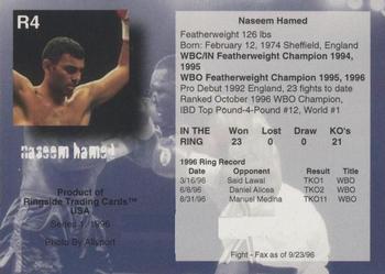 1996 Ringside - Rookies #R4 Naseem Hamed Back