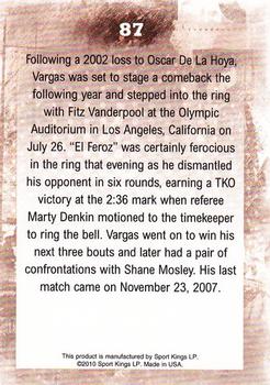 2010 Ringside Boxing Round One #87 Fernando Vargas Back