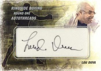 2010 Ringside Boxing Round One - Autothreads Silver #ATLD3 Lou Duva Front
