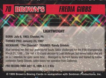 1999 Brown's #70 Fredia Gibbs Back