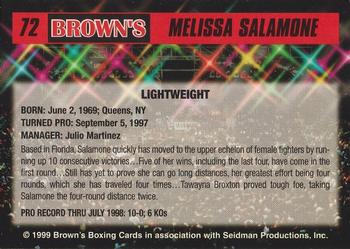 1999 Brown's #72 Melissa Salamone Back