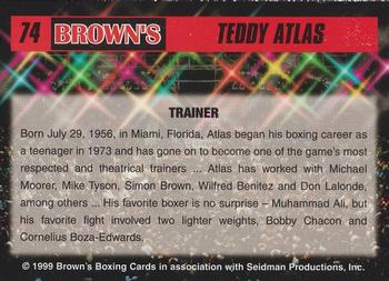1999 Brown's #74 Teddy Atlas Back