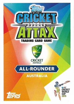 2015 Topps Cricket Attax ICC World Cup #7 Steve Smith Back