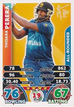 2015 Topps Cricket Attax ICC World Cup #116 Thisara Perera Front