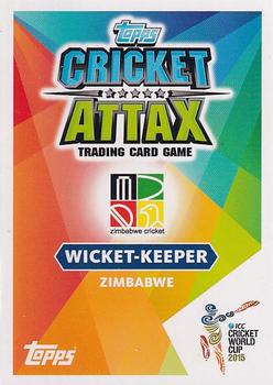 2015 Topps Cricket Attax ICC World Cup #146 Brendan Taylor Back