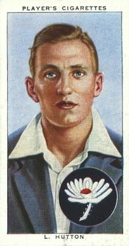 1938 Player's Cricketers #14 Len Hutton Front
