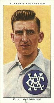 1938 Player's Cricketers #45 Ernie McCormick Front