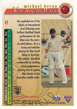 1994-95 Futera Cricket #42 Michael Bevan Back