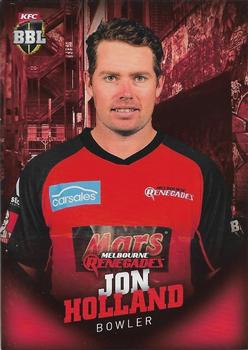 2017-18 Tap 'N' Play BBL Cricket #072 Jon Holland Front