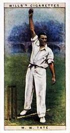 1928 Wills's Cricketers #43 Maurice Tate Front