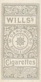 1896 Wills's Cricketers #NNO Arthur Shrewsbury Back