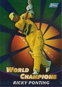 2000-01 Topps ACB Gold - World Champions #WC9 Ricky Ponting Front