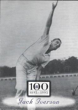 1996 Futera Victorian Cricket Association 1895-1995 #37 Jack Iverson Front