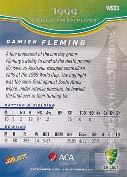 2007-08 Select - World Cup Hat-Trick #WSC3 Damien Fleming Back