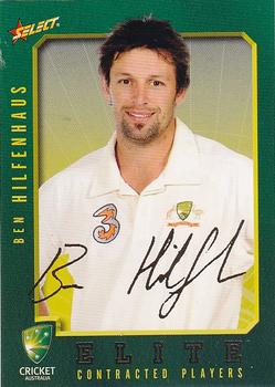 2008-09 Select Cricket Australia - Cricket Australia Elite Contracted Players #FS8 Ben Hilfenhaus Front