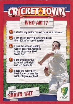 2009 Weet-Bix Cricket Town #NNO Shaun Tait Front