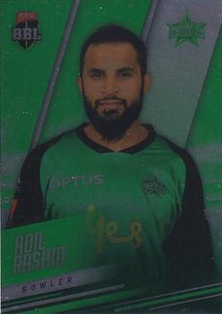 2018-19 Tap 'N' Play CA/BBL/WBBL - Base Parallel #136 Adil Rashid Front