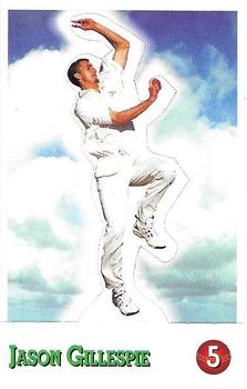 1997-98 Select Cricket Stickers - Stand Ups #5 Jason Gillespie Front
