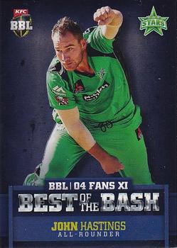 2015-16 Tap 'N' Play CA/BBL Cricket - BBL04 Best of the Bash #BB-08 John Hastings Front