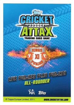 2014-15 Topps Cricket Attax IPL #38 Thisara Perera Back