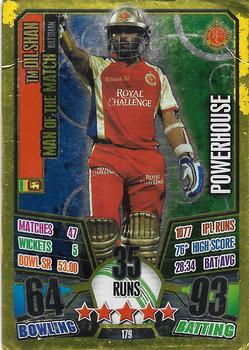 2013-14 Topps Cricket Attax IPL #179 TM Dilshan Front