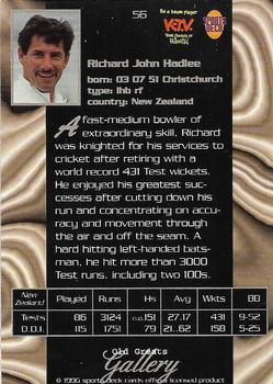 1996 Sports Deck Cricket World #56 Richard Hadlee Back