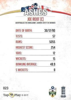 2017-18 Tap 'N' Play Ashes #023 Joe Root Back