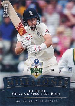 2017-18 Tap 'N' Play Ashes - Ashes Milestones #AM-02 Joe Root Front
