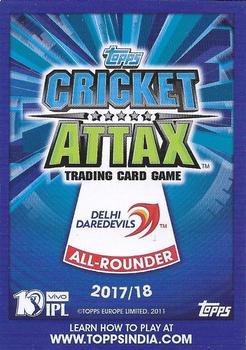 2017-18 Topps Cricket Attax IPL - Auction Stars #AS3 Angelo Mathews Back