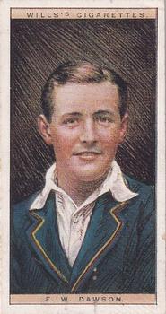 1928 Wills's Cricketers 2nd Series #12 Edward Dawson Front