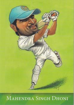 2013 Cow Corner Cricket Character Cards #13 Mahendra Singh Dhoni Front