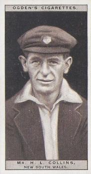 1926 Ogden's Cricket #7 Herbie Collins Front