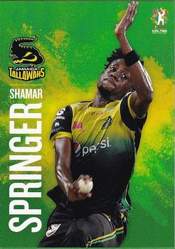 2019 Tap 'N' Play Caribbean Premier League #48 Shamar Springer Front