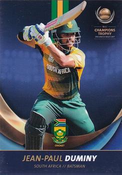 2017 Tap 'N' Play ICC Champions Trophy South Africa #SA-06 Jean-Paul Duminy Front
