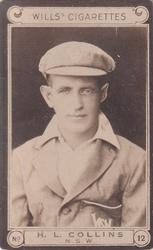 1926 Wills's Cricketers #12 Herbie Collins Front