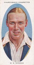 1936 Churchman's Cricketers #28 Maurice Nichols Front