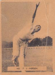 1951 Potter & Moore Australian Famous Cricketers #7 Jack Iverson Front