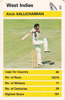 1978 Top Trumps International Cricketers #NNO Alvin Kallicharran Front