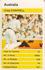 1979 Top Trumps World Cricketers #NNO Greg Chappell Front