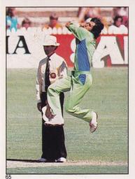 1982 Scanlens Cricket Stickers #65 Imran Khan Front