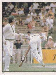 1983 Scanlens Cricket Stickers #30 Jeff Thomson / Ian Botham Front