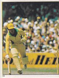 1983 Scanlens Cricket Stickers #84 Allan Border / Warren Lees Front