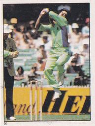 1983 Scanlens Cricket Stickers #91 Imran Khan Front