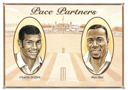 1995 County Print Services Cricket Pace Partners #6 Wes Hall / Charlie Griffith Front