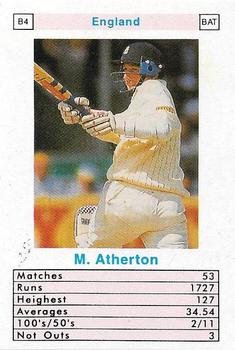 1998 Surana Top Trumps ODI Cricket Batsmen #B4 Michael Atherton Front