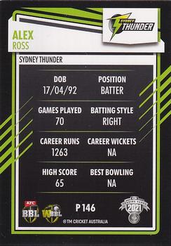 2021-22 TLA Traders Cricket Australia - Silver #P 146 Alex Ross Back