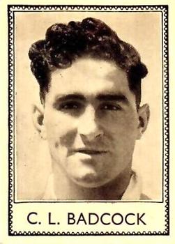 1938 Barratt & Co Famous Cricketers #15 Jack Badcock Front