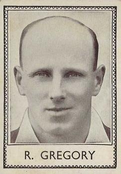 1938 Barratt & Co Famous Cricketers #20 Ross Gregory Front