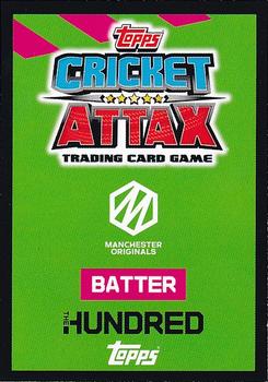2022 Topps Cricket Attax The Hundred #203 Laurie Evans Back