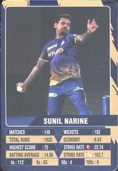 2022 Aamango IPL Cricket Trump Cards #NNO Sunil Narine Front